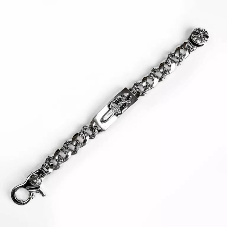 Chrome Hearts DAGGER ID FANCY LINK CLIP BRACELET 6