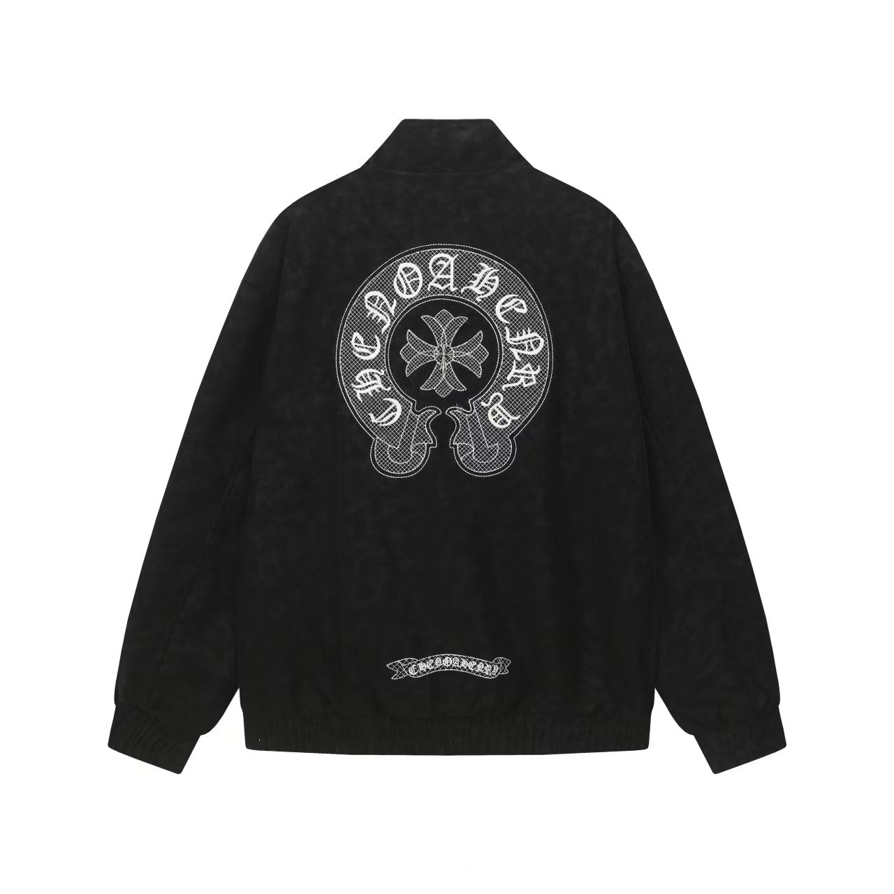 Chrome Hearts Horseshoe Cross Jacket - Black Street Embroidered Coat 8800