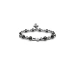 Chrome Hearts Silver Cross Ball Tiny E Bracelet